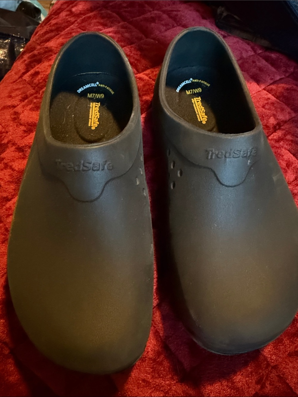 TredSafe Men's Black Slip-On Work Clogs